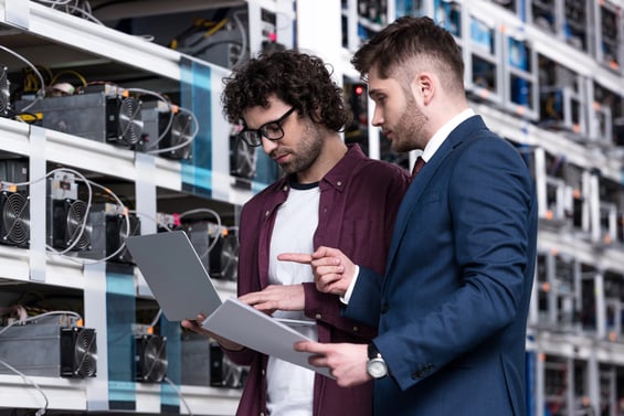 Engineer working at computing hardware symbolizing Hardware as a Service delivering proactive upgrades and future-proofing for businesses