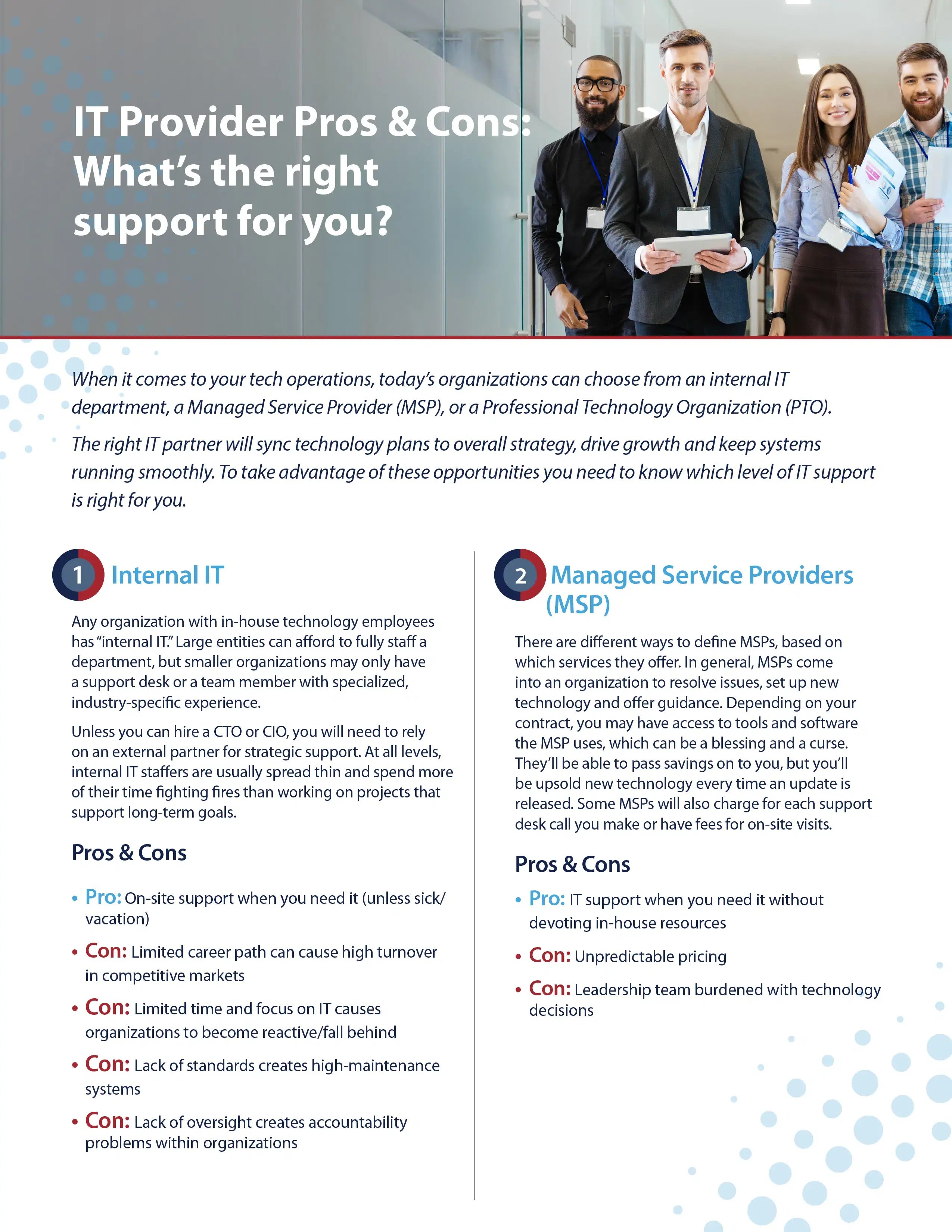  IT Provider Pros & Cons