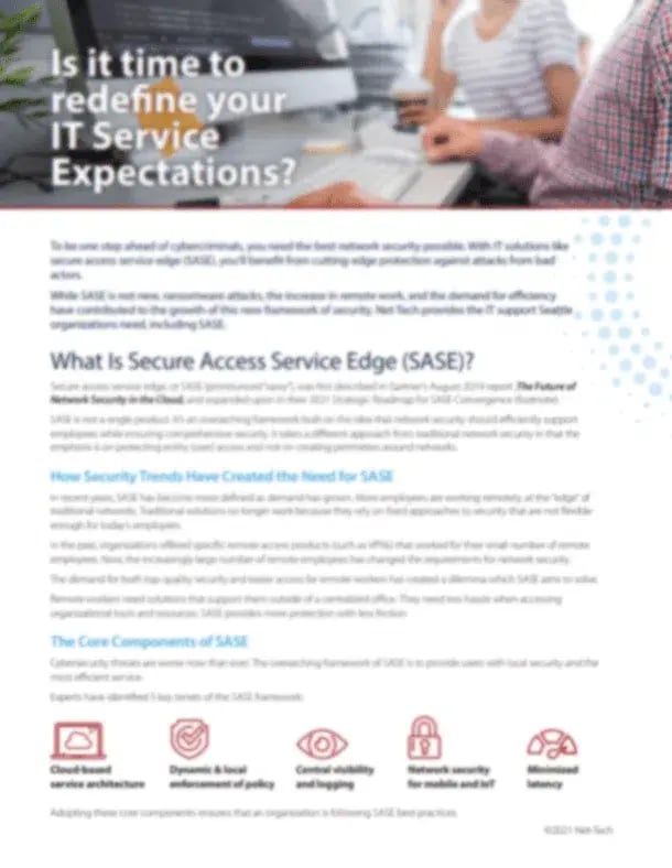 Net-Tech SASE Report 2021