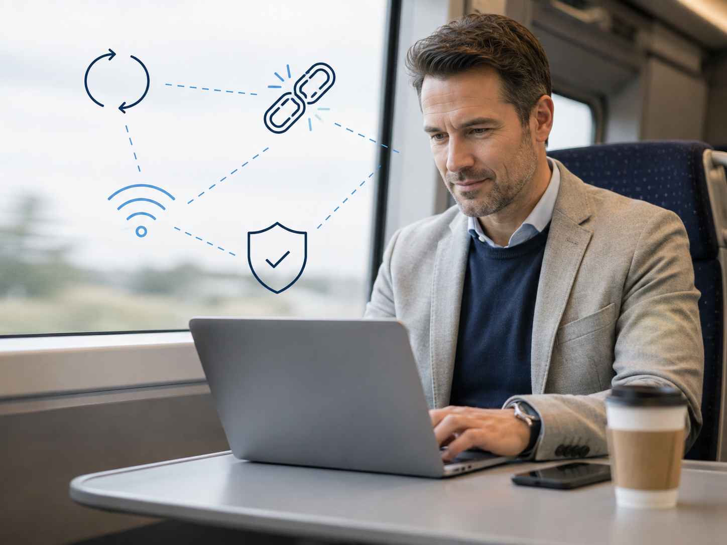 A mobile worker staying connected in weak network conditions