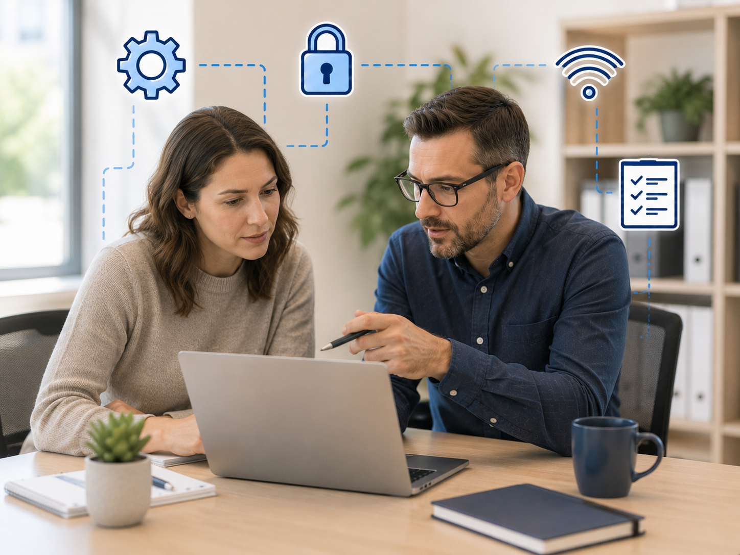 Net-Tech reviewing a client system configuration