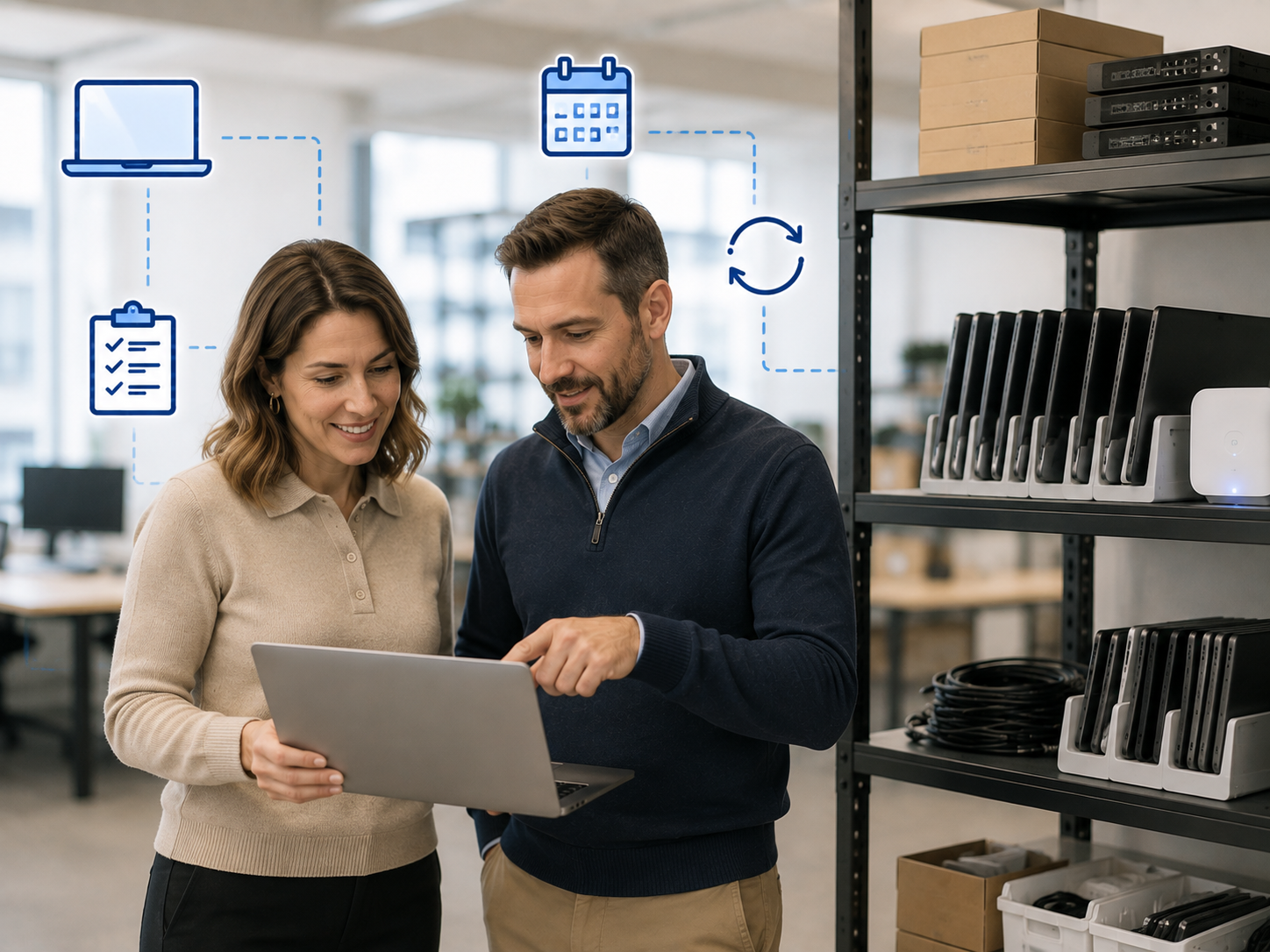 Reviewing a managed device inventory with Net-Tech